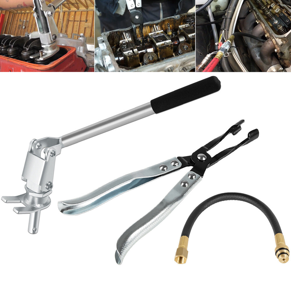 Stud Mount Valve Spring Compressor Tool & Valve Stem Seal Pliers & Valve Holder