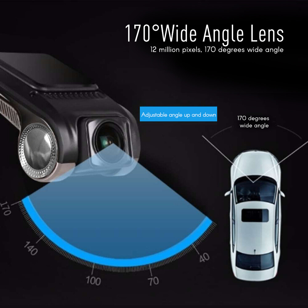HD Car DVR Camera Driving Recorder Loop Recording ADAS G-sensor Motion Detection