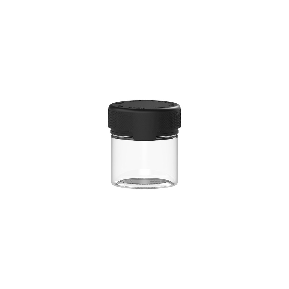 CHUBBY GORILLA AUTHENTIC AVIATOR CONTAINER 2OZ (5pack) CLEAR/BLACK