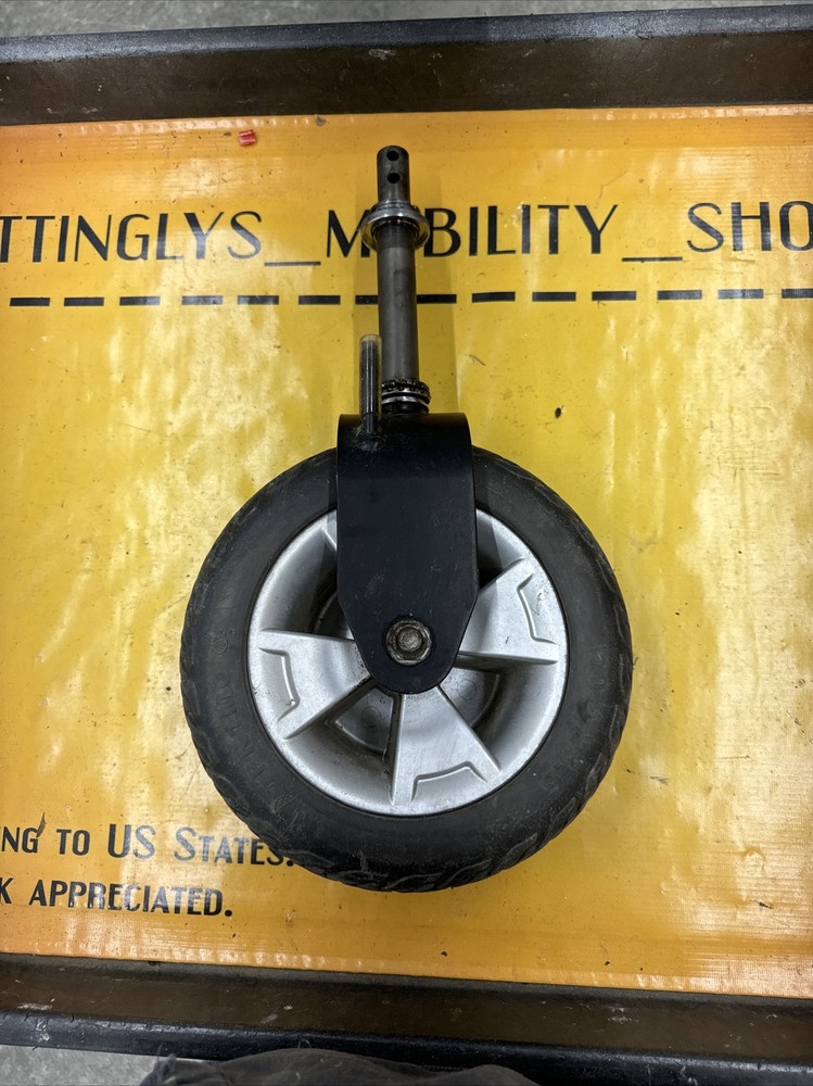 🥇Front Caster & Fork for Pride Maxima Mobility 3-Wheel Scooter 10x3 Solid Wheel