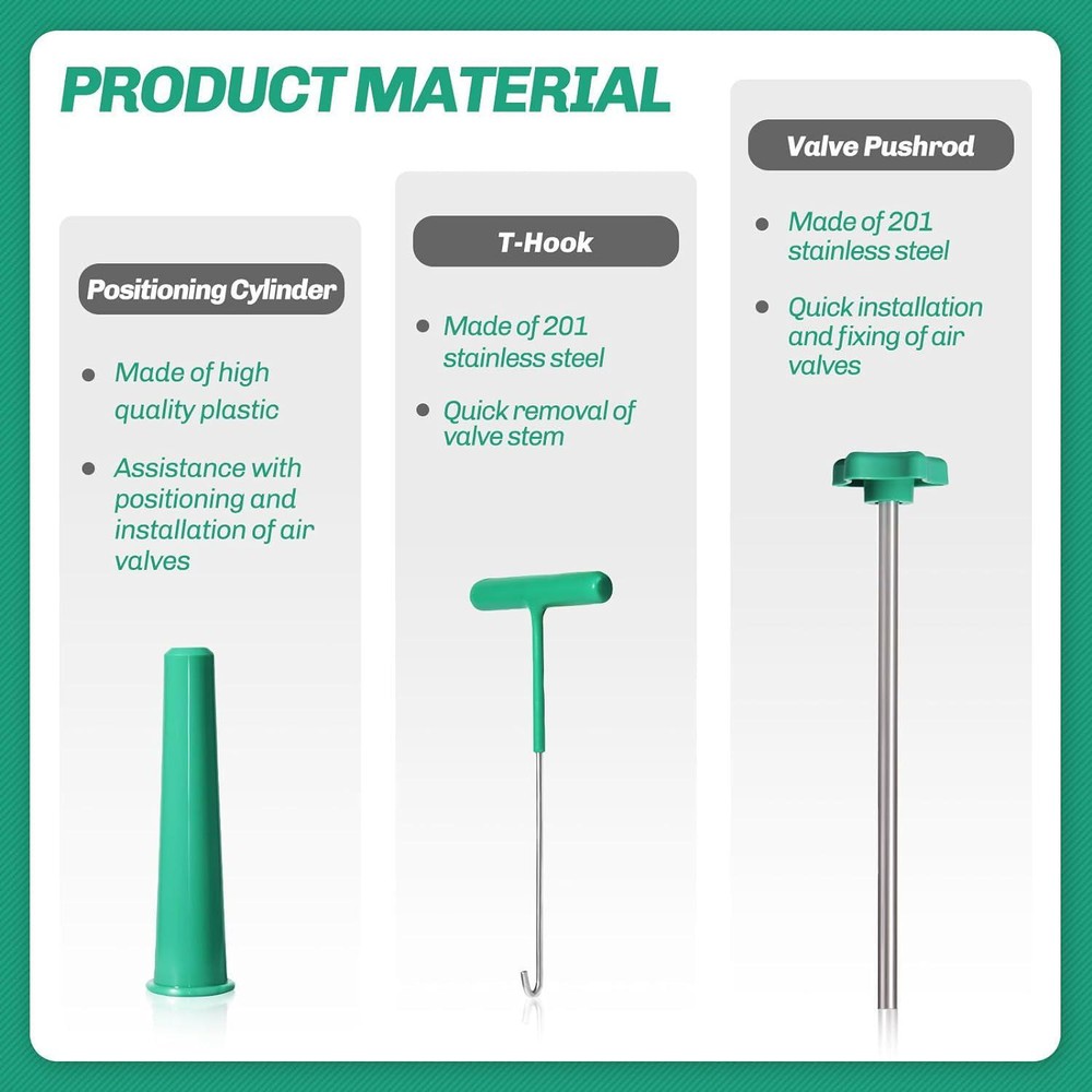 Tire Valve Stem Core Quickly Replacement Tool Kit, Perfect Tool for Leaky Valves