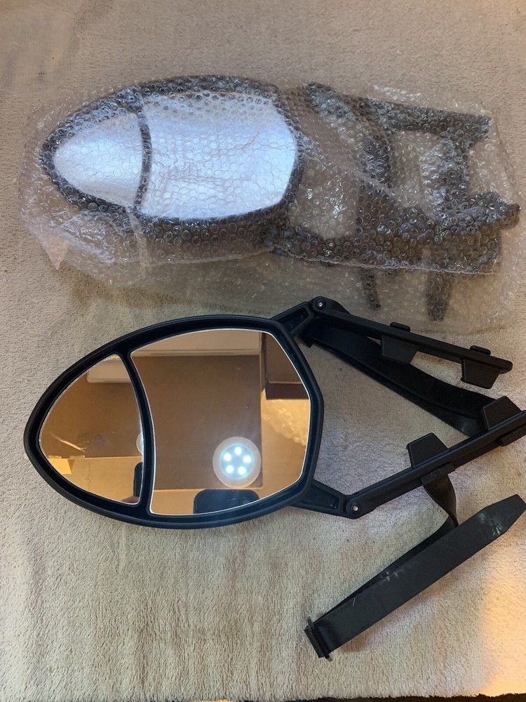 2 Qty Universal Clamp-On Towing Mirrors Dual View (2 Quantity)