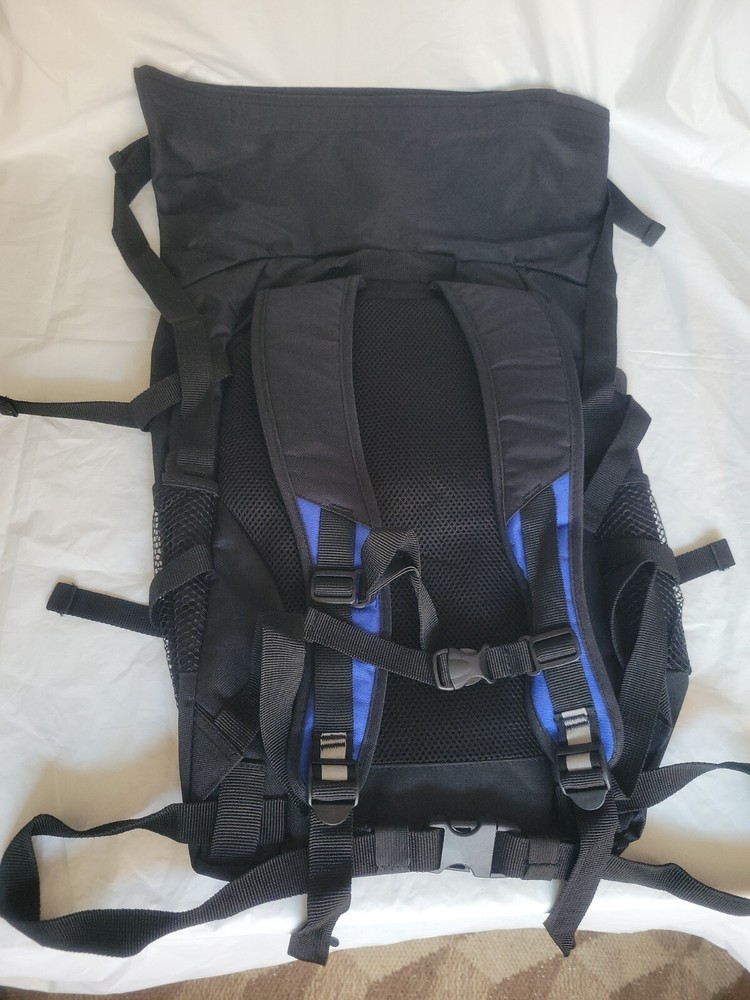 Vintage NYPD Large Backpack Blue / Black Ex