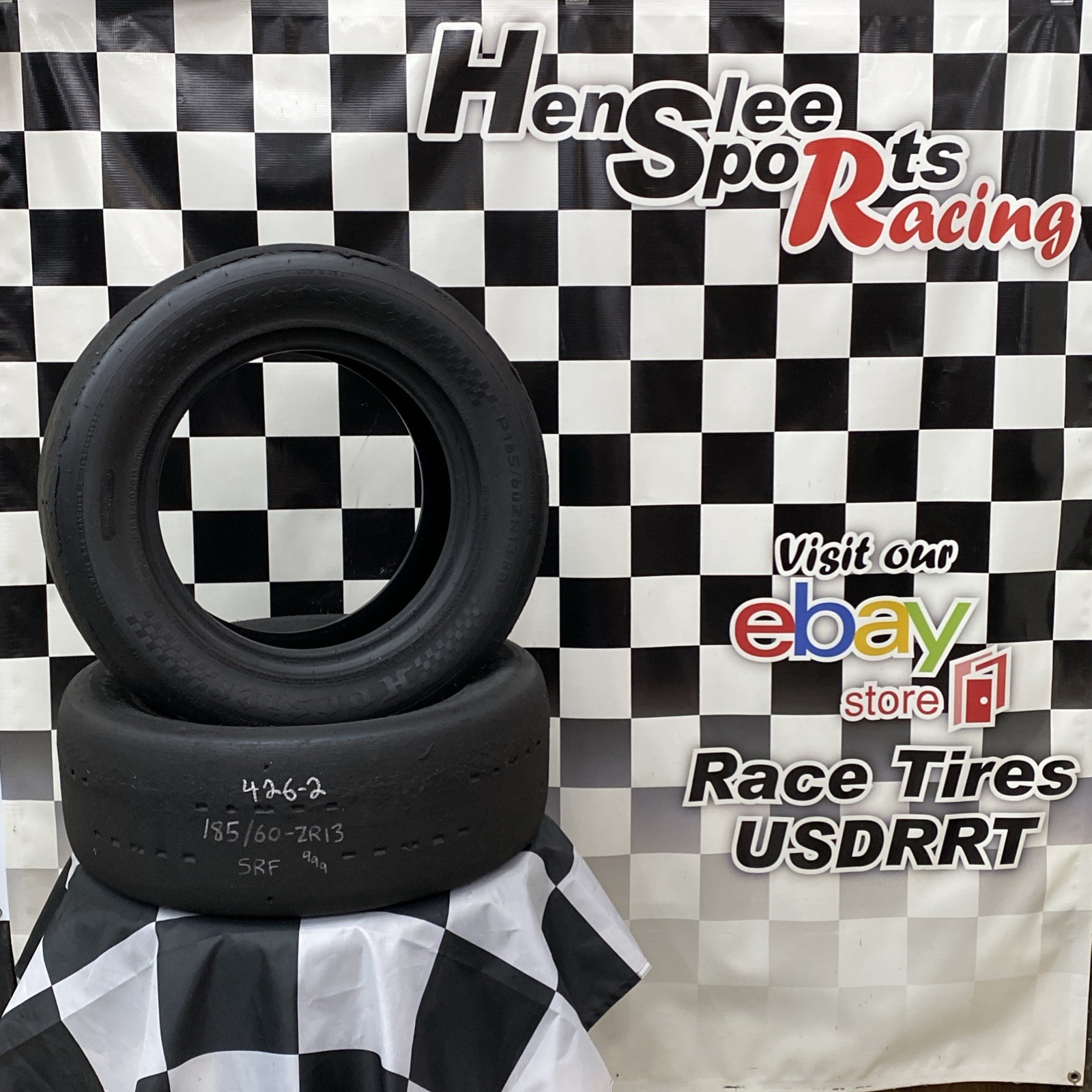 426-2 USDRRT HOOSIER DOT Road Race Tires SRF 185/60 ZR13