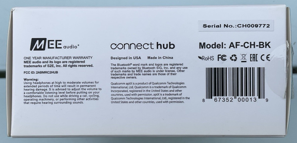 MEE audio - Connect Hub TV Bluetooth Audio Transmitter and Receiver