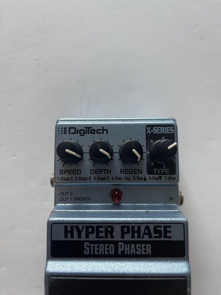 Digitech XHP X-Series Hyper Phase Stereo Phaser 7-Modes Guitar Effect Pedal