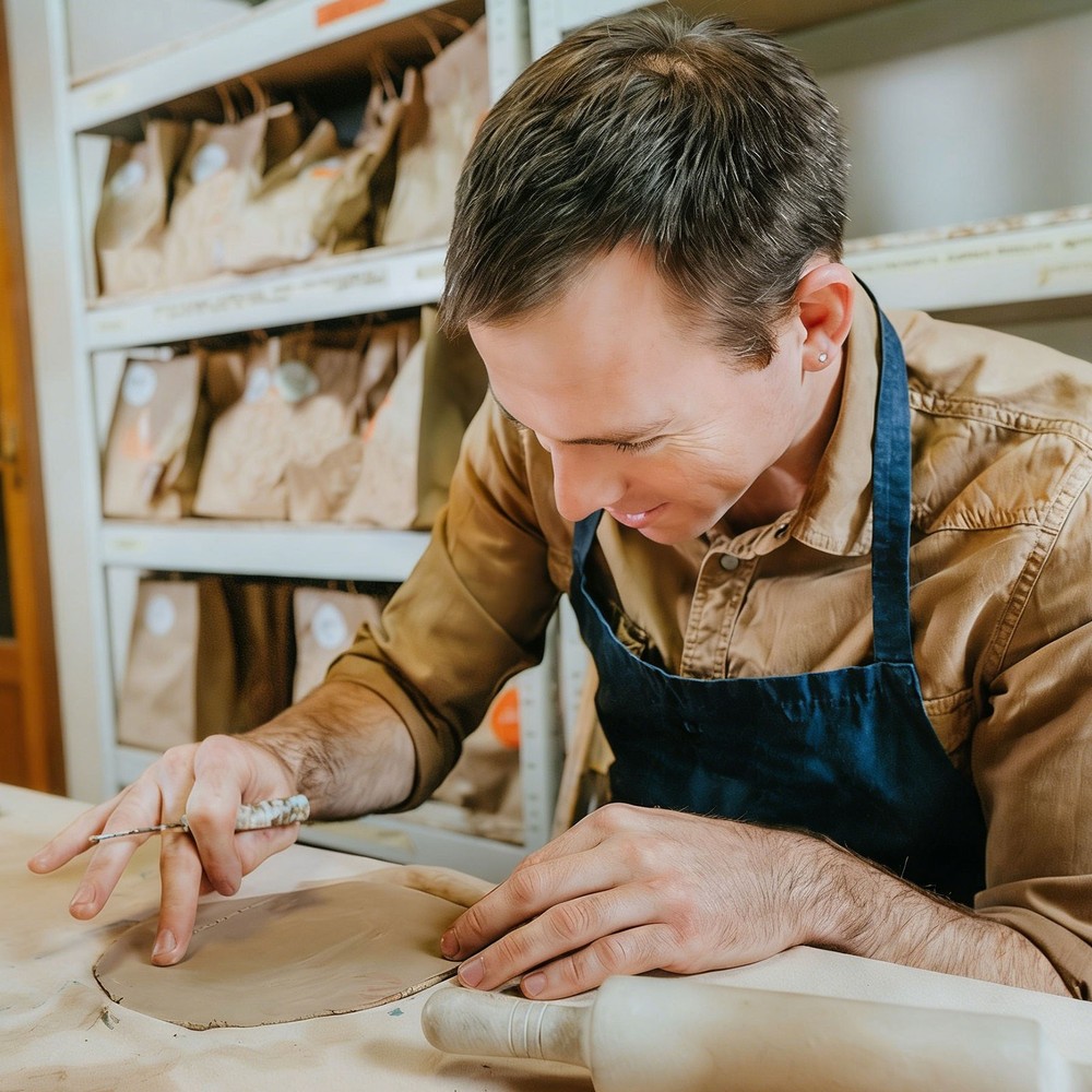 5pcs Plastic Clay Tools Double Head Modeling Sculpting Pottery Tool