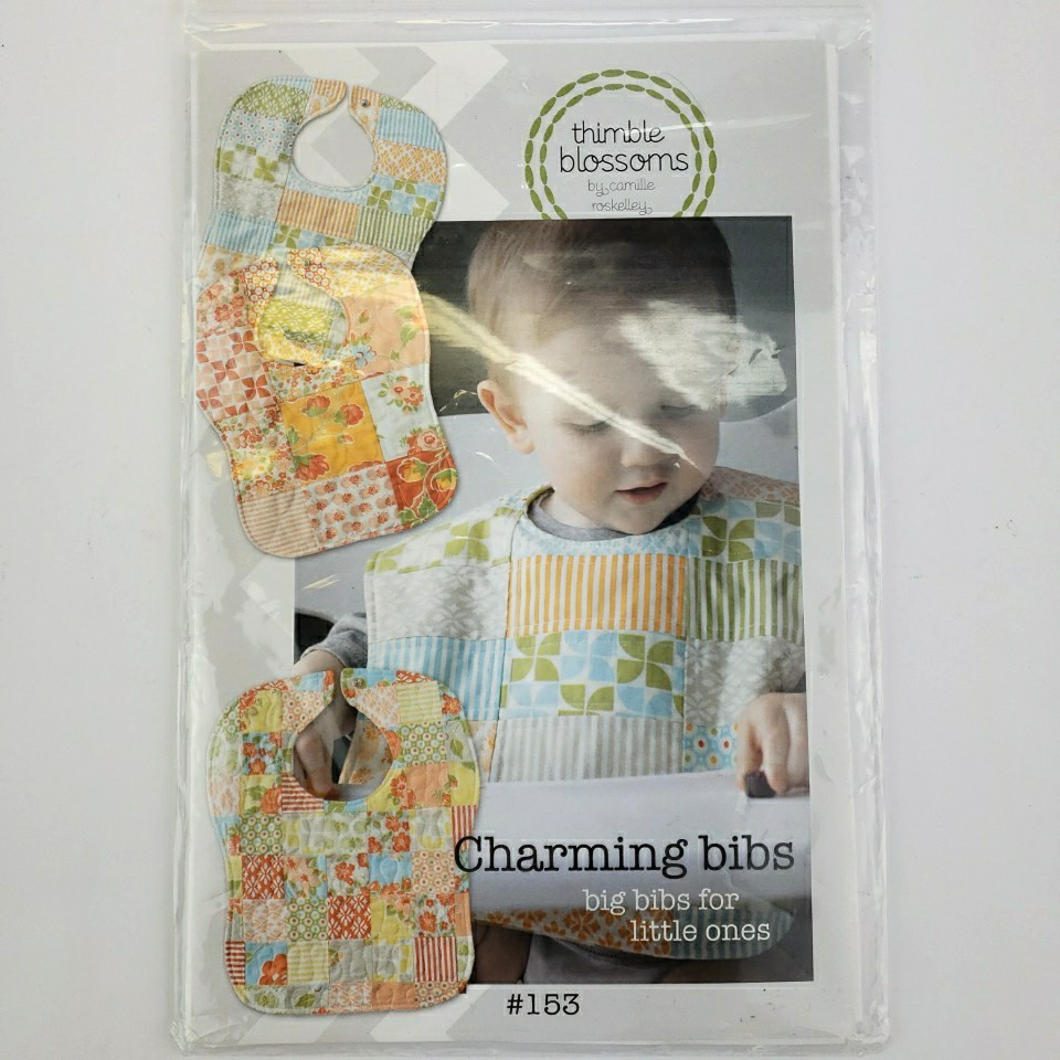 Thimble Blossoms Charming Bibs Pattern Quilted Baby Bib Pattern #153