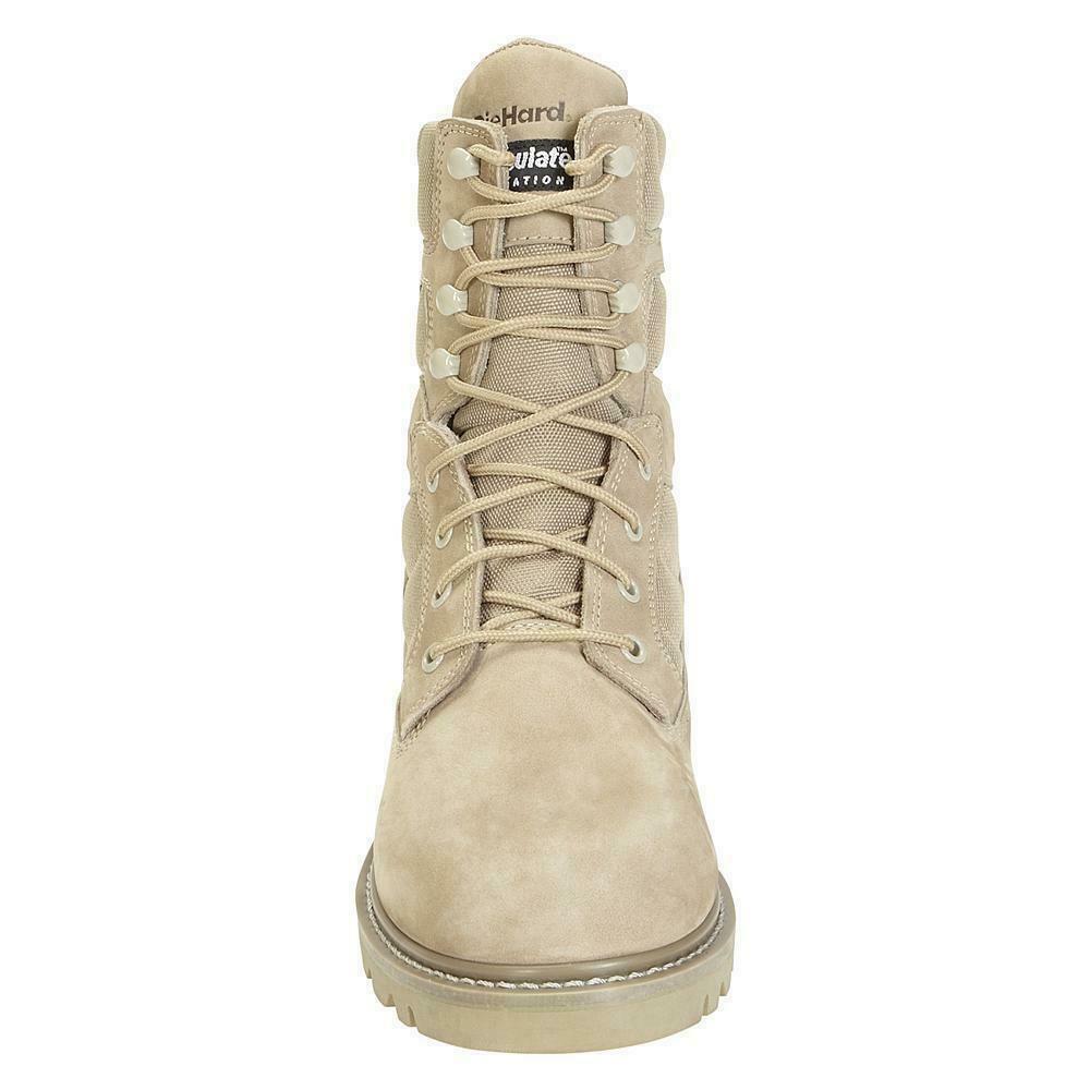 DieHard Men's Insulated Waterproof Soft Toe 8" Work Boot - Tan