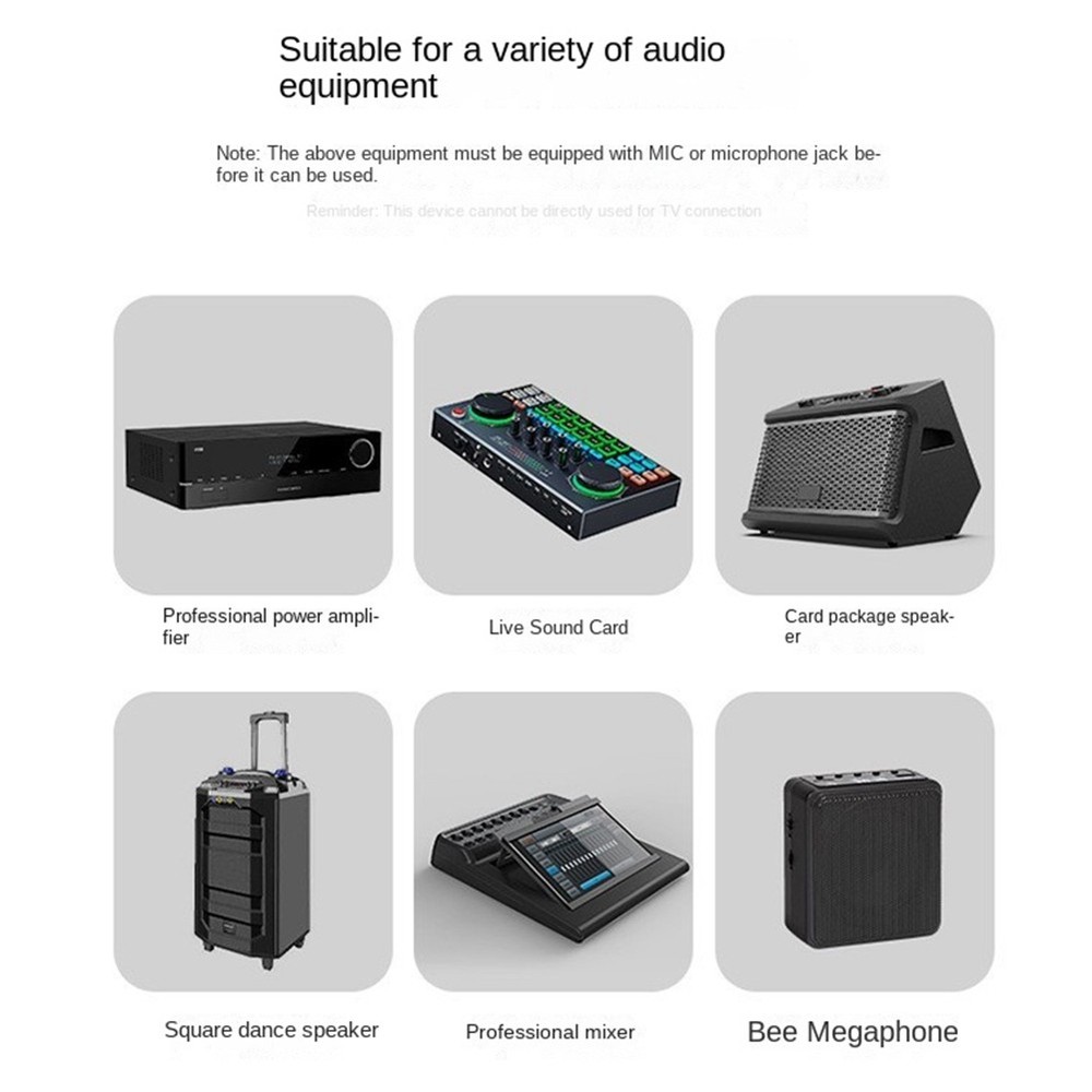 2.4G XLR Adapter System Microphone Transmitter Receiver Suitable for1192