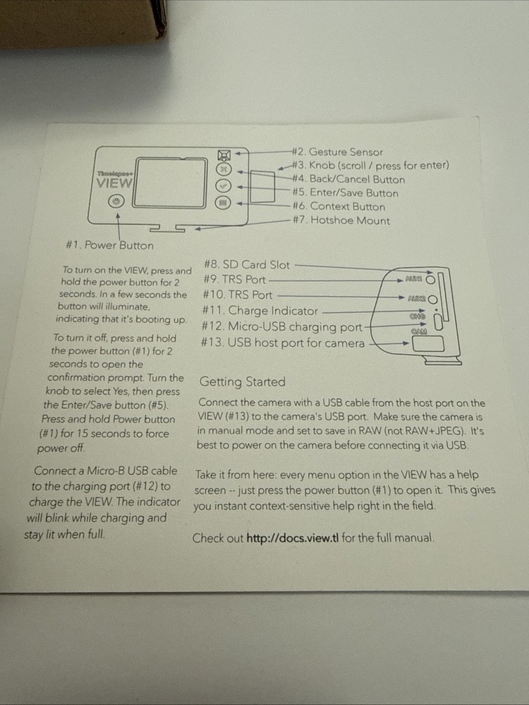 Timelapse VIEW Intervalometer Canon Sony Turns On