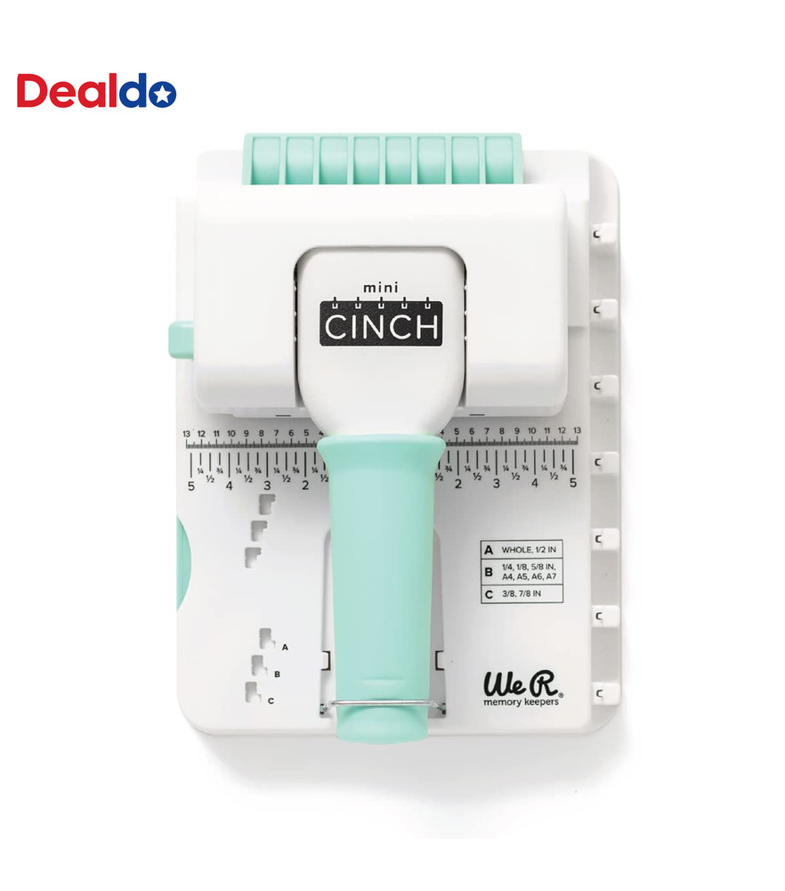 Mini Cinch Bundle Includes Book Binding Machine, 16 Wires, Wire Cutters, and Six