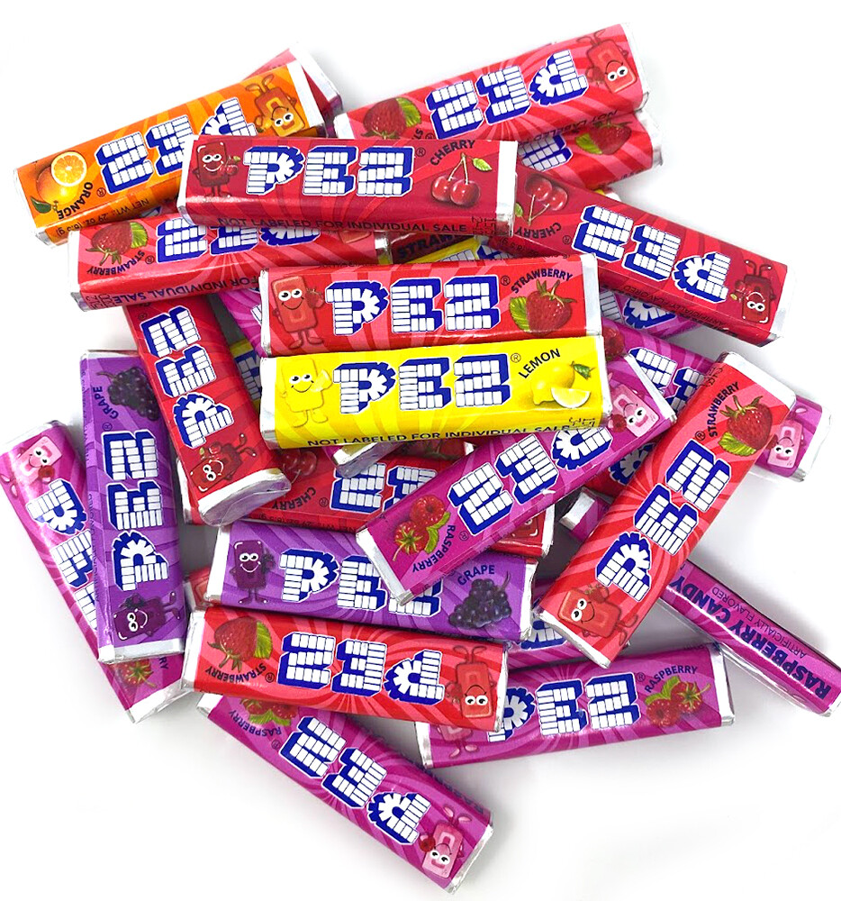 SweetGourmet Assorted PEZ Fruit Rolls Refill Bulk | 2 Pounds