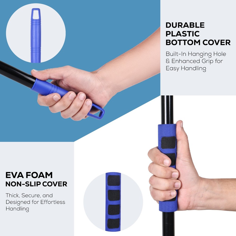 2 in 1 Squeegee Window Cleaning Tool with 60" Extension Pole