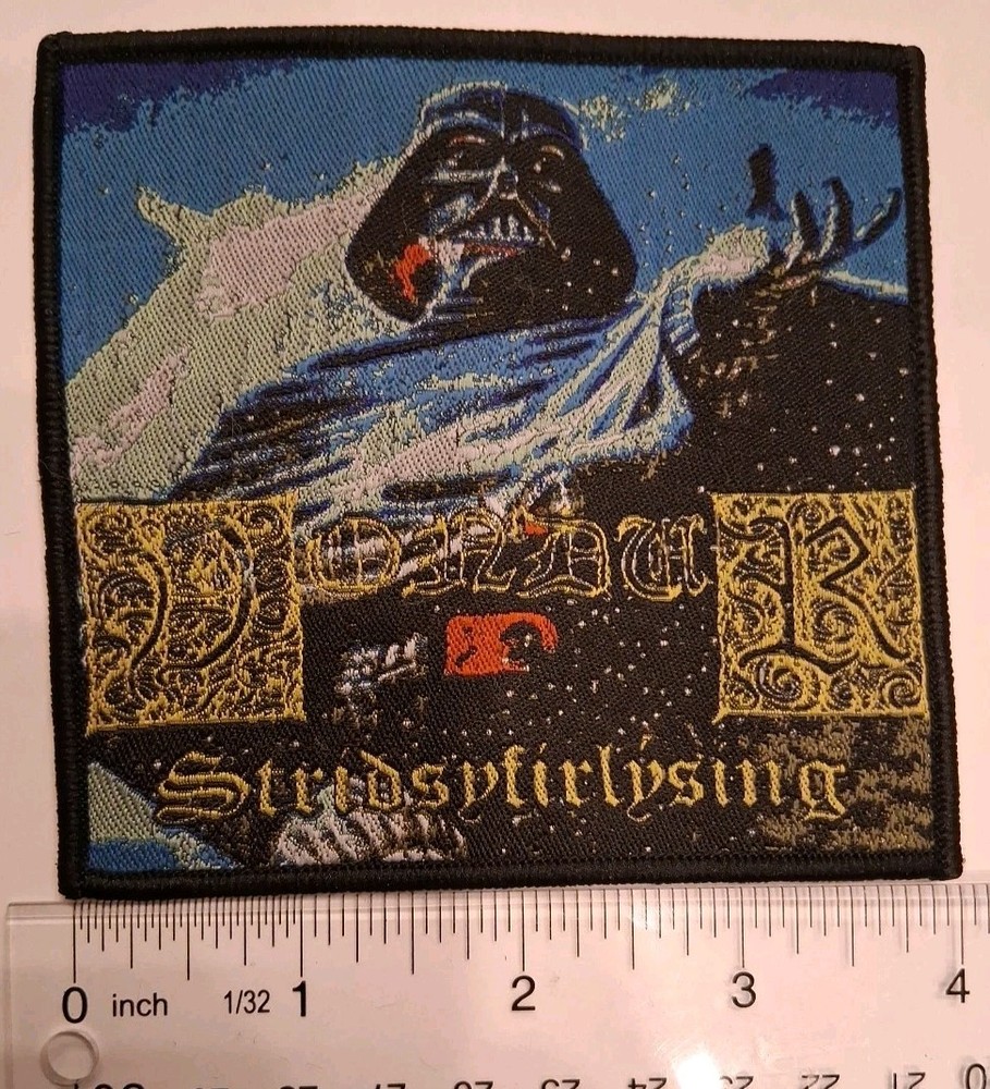 Vondur Stridsyfirlysing Black Border Woven Patch