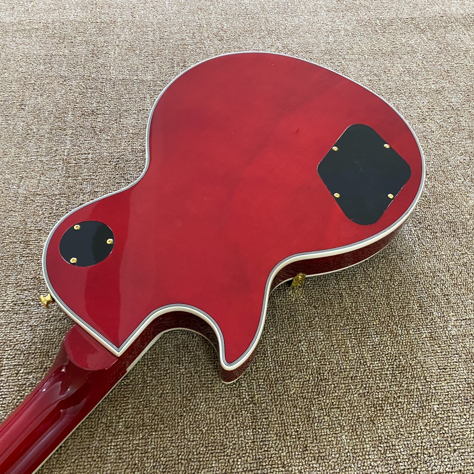 Ship from US LP Electric Guitar Mahogany Body Flame Maple Top only one