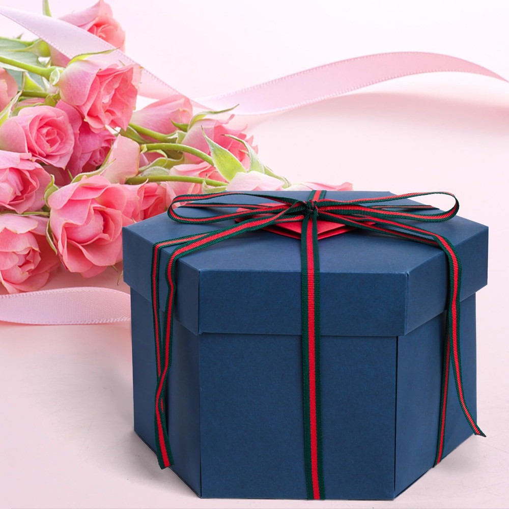 Blue Exploding Gift Box DIY Scrapbooking Accessories for Anniversary Birthday