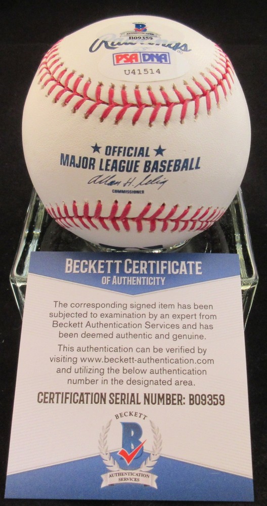 Jeff Reardon The Terminator Signed ML Baseball - Beckett BAS