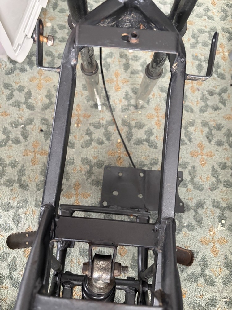Mini Bike Frame with Front Fork, Handlebars,