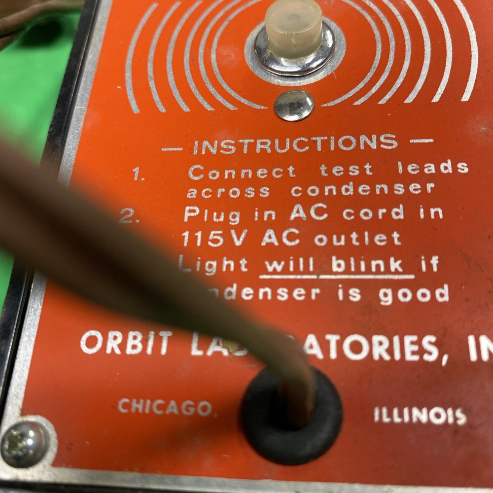 Orbit Laborators Inc Model CD-2 Condenser Tester used
