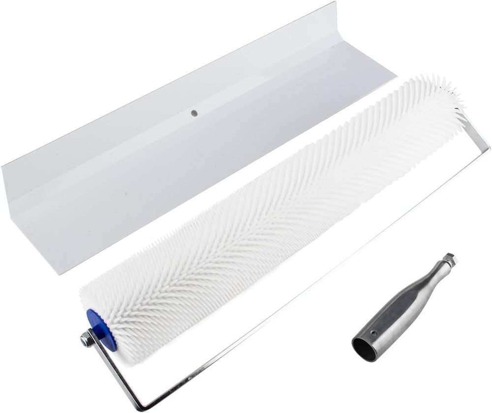 Spiked Roller for Self Leveling, 20"x 1" Self Leveling Cement Tools Epoxy