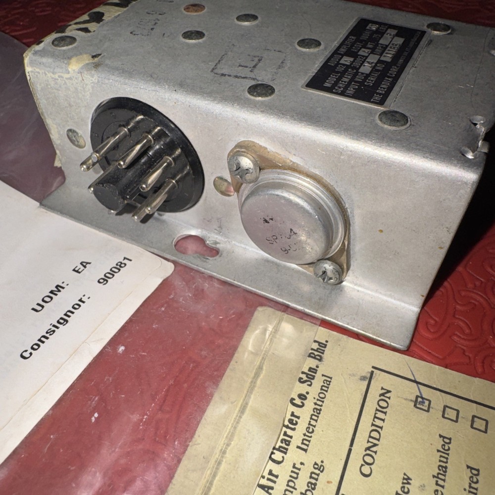 NEW Bendix Model 102A Audio Amplifier, Tested (AP13)