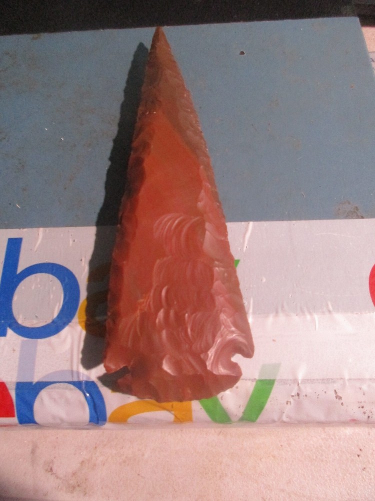 Very Nice Flint 5-1/2 Inch Spearhead