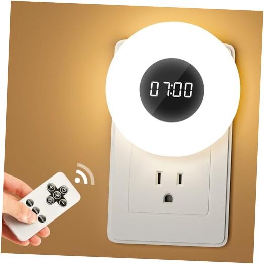 【2 Pack】 Bathroom Clock,10 Levels Dimmable+3 Light Colors+Remote Shower 2pack