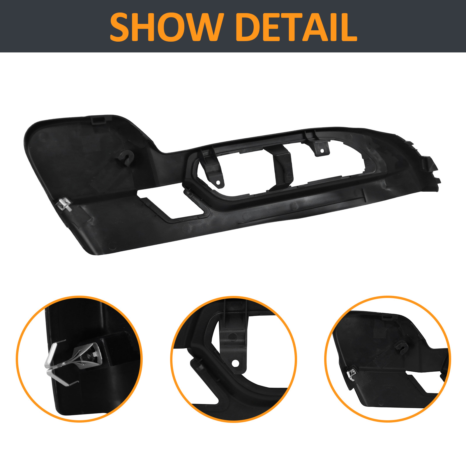 For 2009-17 GMC Acadia Chevy Traverse Driver Seat Track Cover Switch Bezel Trim