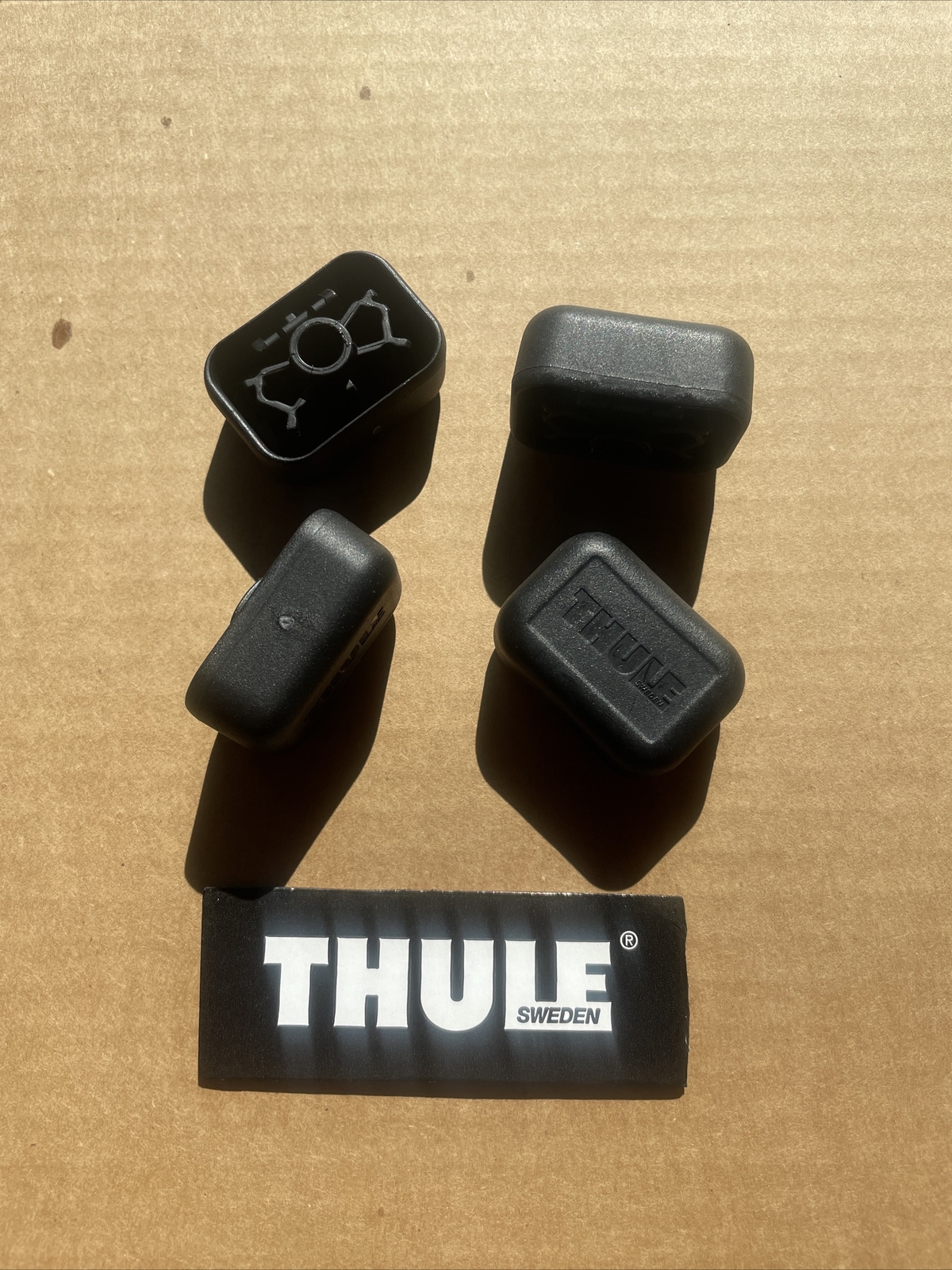 Thule End Caps Replacements (4-Pack) *NEW MODEL* for Thule Square Bar Evo 2018+