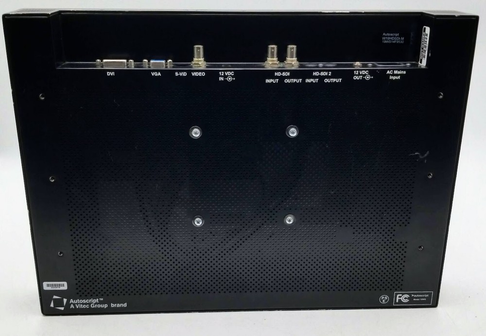 Autoscript HD/SD SDI 19" Widescreen Teleprompter
