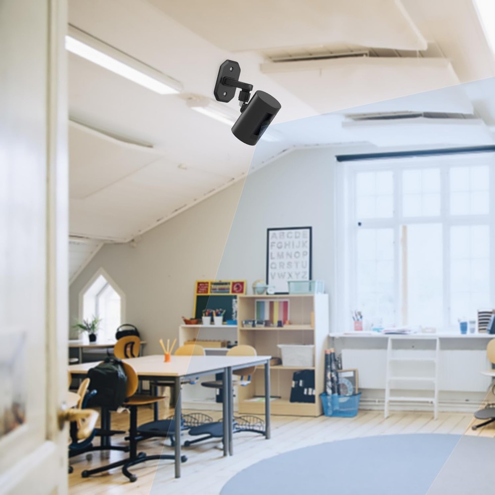 2Pack Adjustable Wall Mount Bracket Compatible with Ring Stick Up Cam & Black