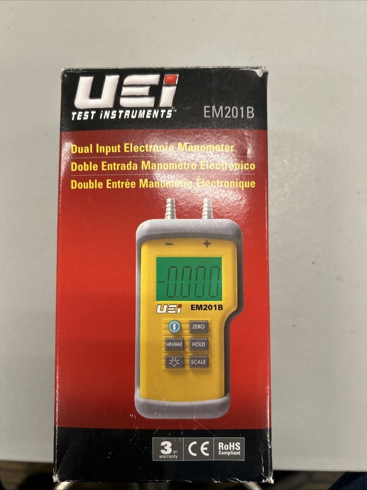 UEi Test Instruments EM201B Dual Input Differential Manometer