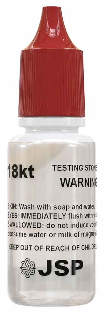 12 Bottles 18K Gold Testing Solution Gold Testing Acids Check Authenticity JSP
