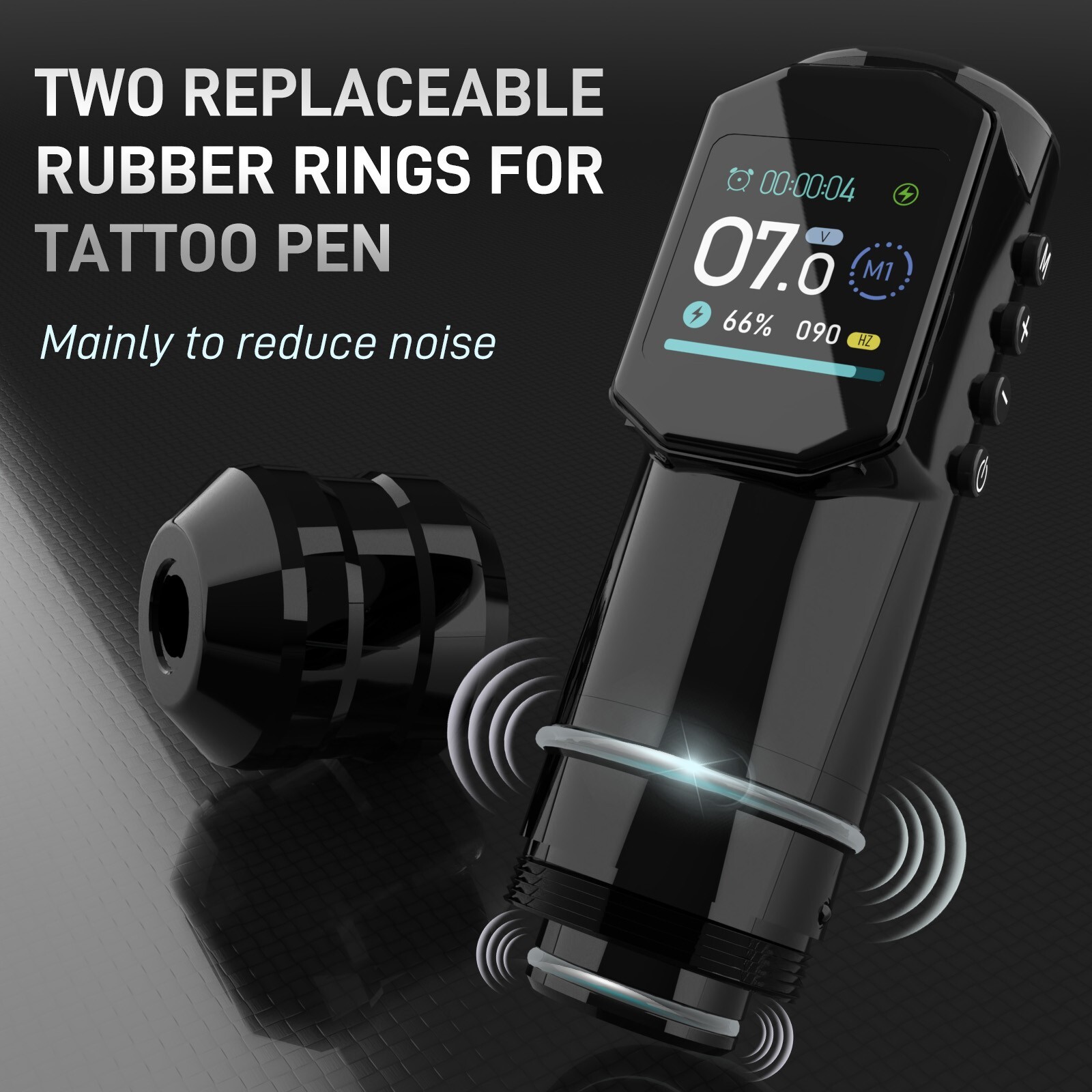 Wireless Tattoo Pen Machine Kit Complete LED Screen with Ink Needles 5 Papers