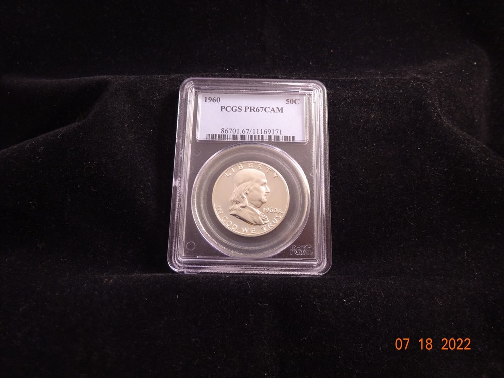 1960 Franklin Silver Proof Half Dollar, PCGS PR67CAM