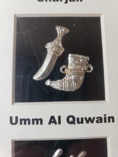 7 Square Framed Arabian Silver Pins