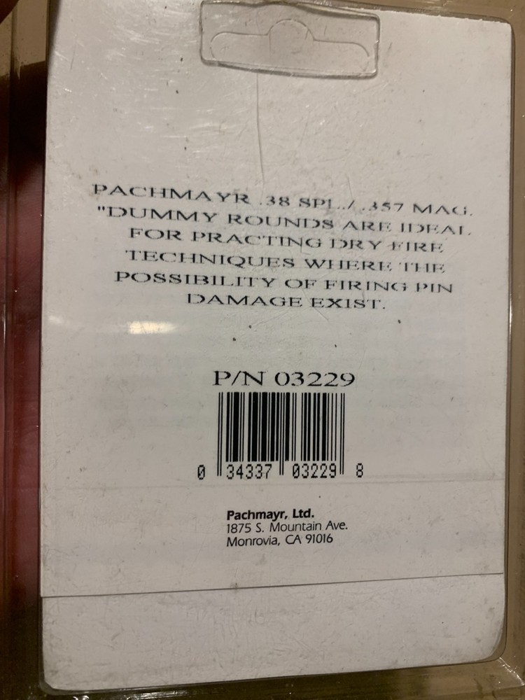 Pachmayr 38/357 Snap Caps