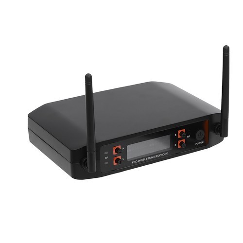 4 Channel Handheld Wireless Microphone Pro Audio System UHF Dynamic Mic Party