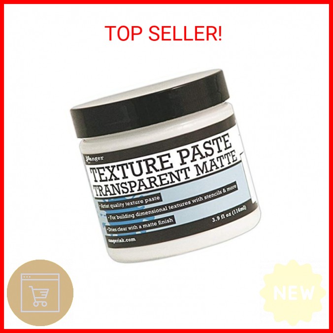 Ranger 320617 Texture Paste 4oz, Transparent Matte