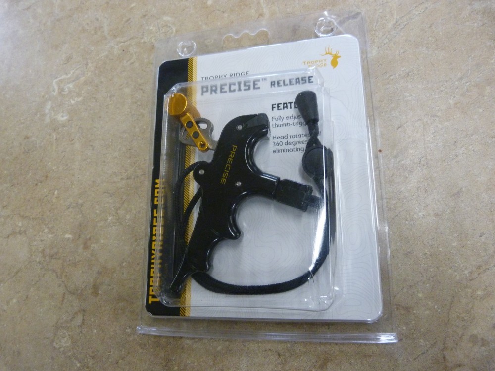 Trophy Ridge Precise Thumb Trigger Release for Compound Bow, Black Gold