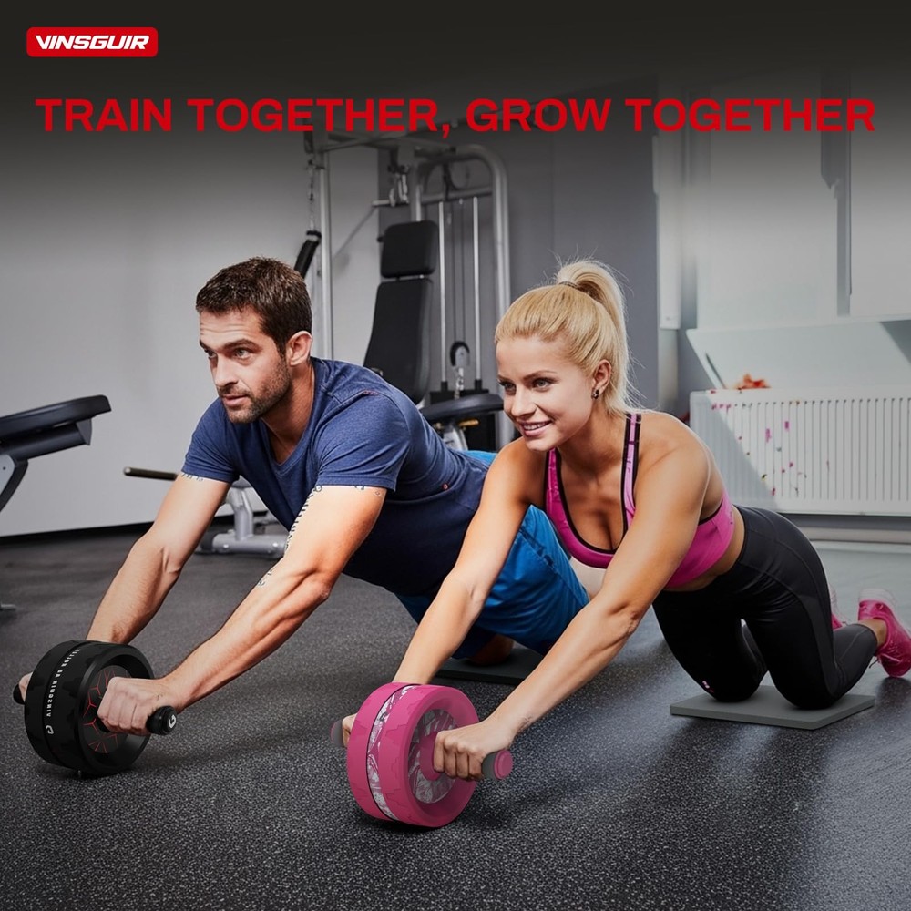 Ab Roller Wheel, Abs Workout Equipment for Abdominal & Core Strength Training...