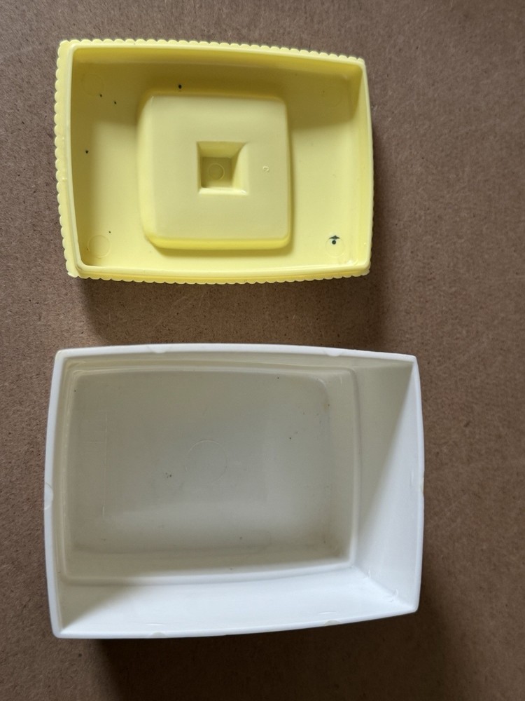 vintage Clarolyte plastic Pin container Sewing Storage