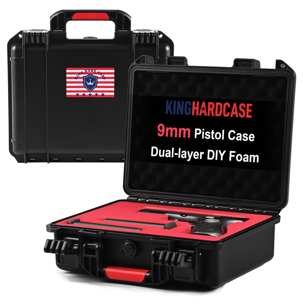 TSA Approved Handgun Case Hard Shell Lockable Waterproof Pistol Case