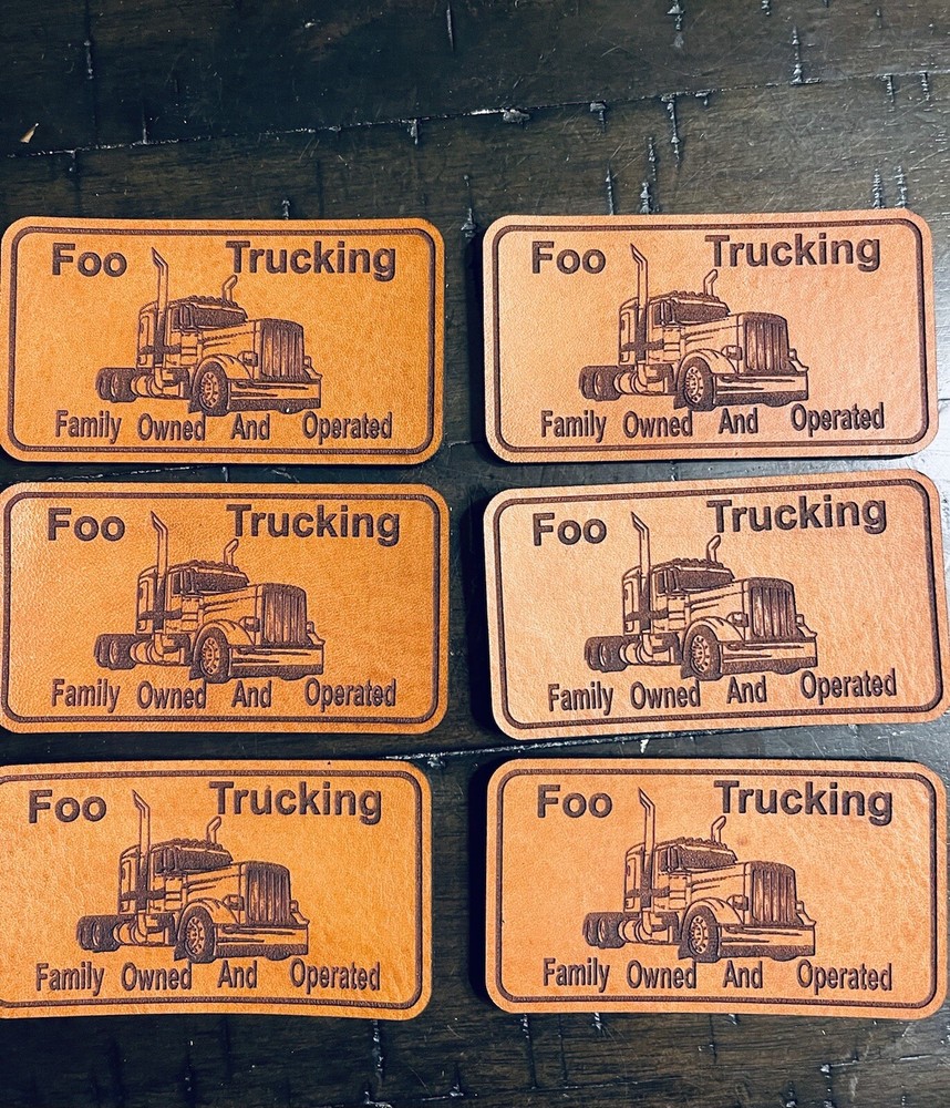 Custom leather patch For 5” - 7” Any Shape Any Design Any Logo