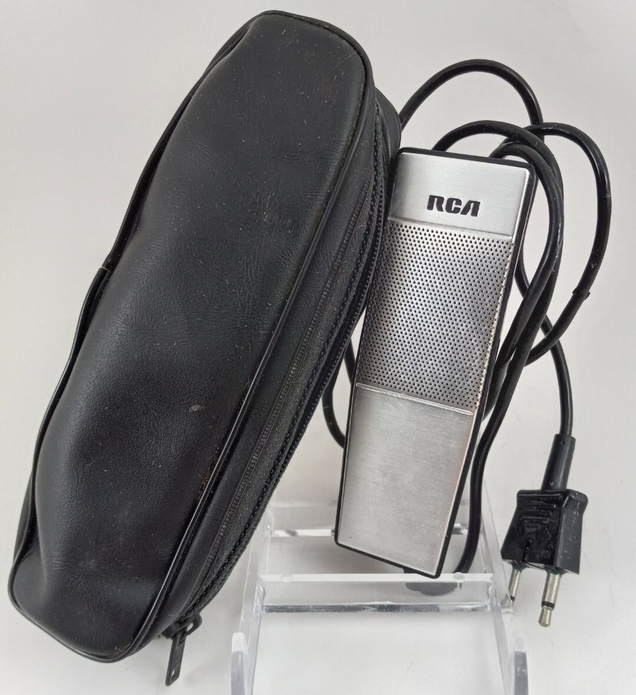RCA DM59 Vintage Dynamic Microphone with Case  On Off Switch