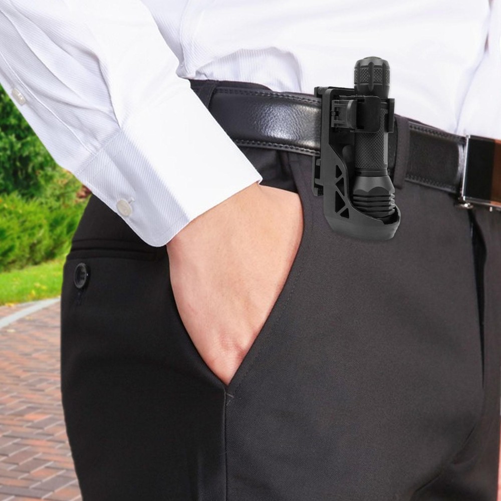 Flashlight Holster 360° Rotatable Torch Case Quick Release Flashlight Holder