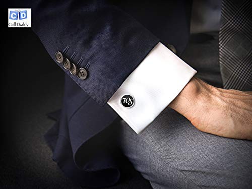 Wedge Wrap Around Cufflinks with Travel Presentation Gift Box