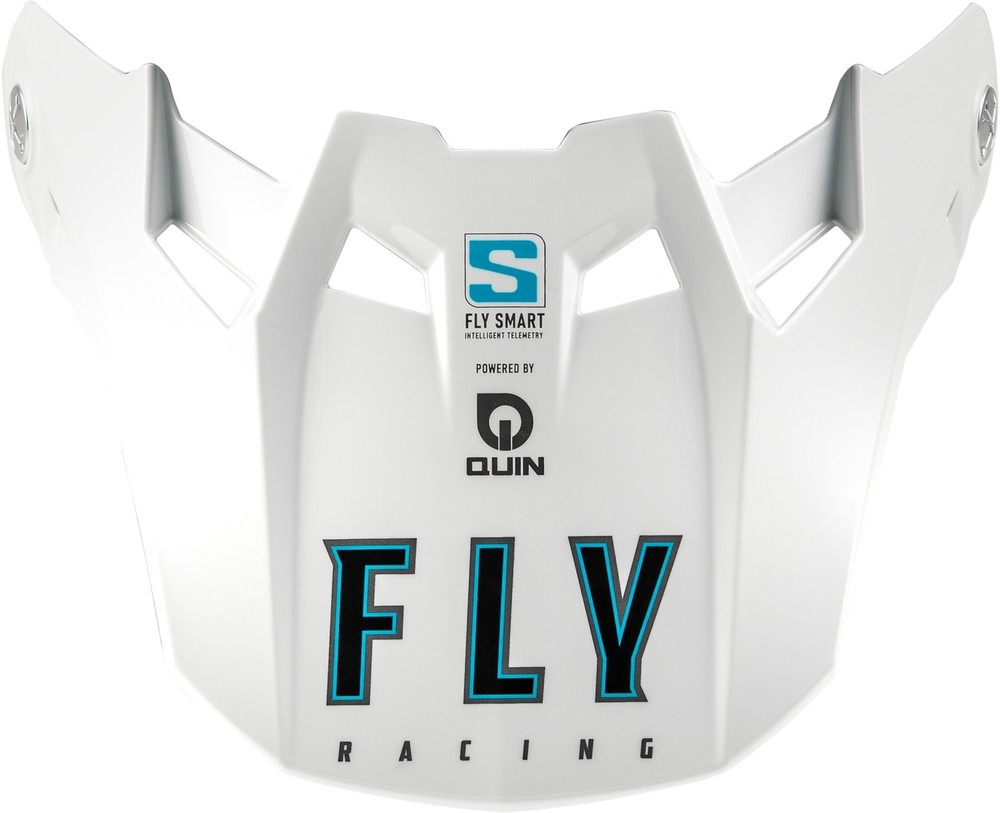 Fly Racing Formula S Carbon Solid Visor White YL/SM 73-4495