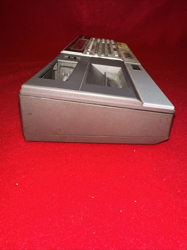 Vtg Sharp PC-1500A Pocket Computer w/ CE-150 Printer/Cassette Interface Turns On